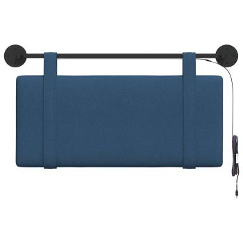 Hängendes Kopfteil Mit LED Licht Blau Stoff