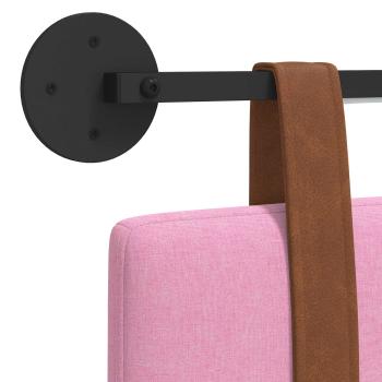 Hängendes Kopfteil Mit LED Licht Rosa Antikes PU