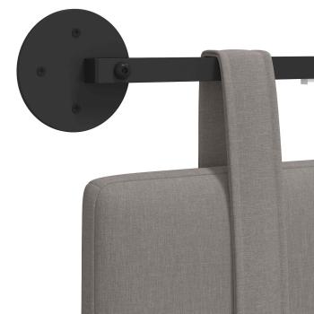Hängendes Kopfteil Mit LED Licht Taupe Stoff