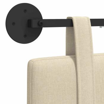 Hängendes Kopfteil Mit LED Licht Creme Stoff