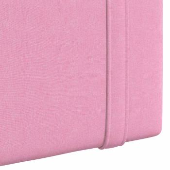 Hängendes Kopfteil Mit LED Licht Rosa Stoff