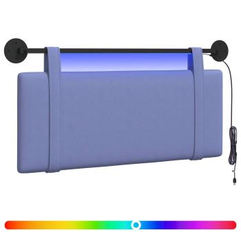Hängendes Kopfteil Mit LED Licht Jeans blau Stoff