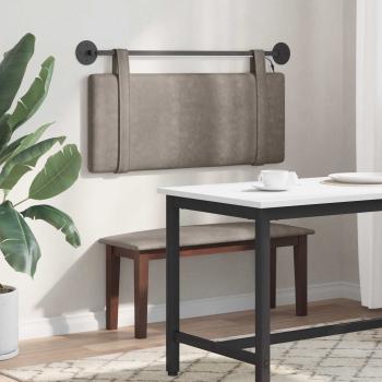 Hängendes Kopfteil Mit LED Licht Grau Antikes PU
