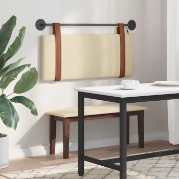 Hängendes Kopfteil Mit LED Licht Creme Antikes PU
