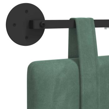 Hängendes Kopfteil Mit LED Licht Meergrün Samt