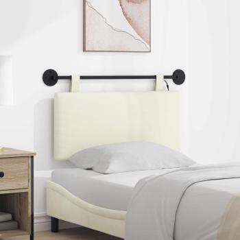 ARDEBO.de - Hängendes Kopfteil Mit LED Licht Creme Cordstoff