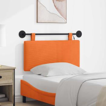 ARDEBO.de - Hängendes Kopfteil Mit LED Licht Orange Cordstoff