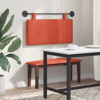 Hängendes Kopfteil Rot-Orange Cordstoff