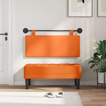 Hängendes Kopfteil Mit LED Licht Orange Cordstoff