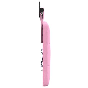 Hängendes Kopfteil Mit LED Licht Rosa Stoff