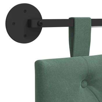 Hängendes Kopfteil Mit LED Licht Meergrün Samt
