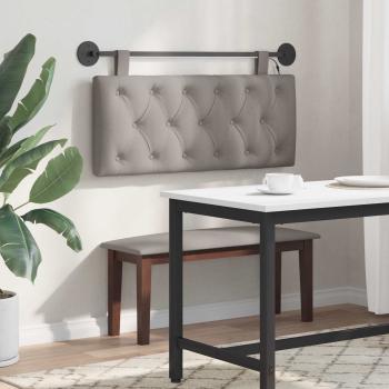 Hängendes Kopfteil Mit LED Licht Taupe Stoff