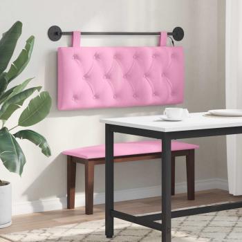 Hängendes Kopfteil Mit LED Licht Rosa Stoff