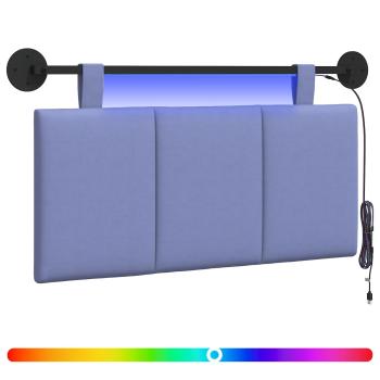 Hängendes Kopfteil Mit LED Licht Jeans blau Stoff