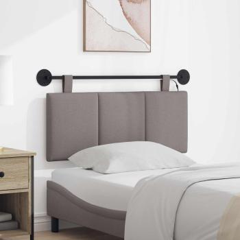 ARDEBO.de - Hängendes Kopfteil Mit LED Licht Taupe Stoff
