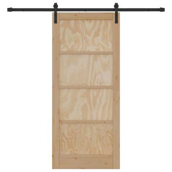 Schiebetür 86 x 198,5 cm Massives Kiefernholz