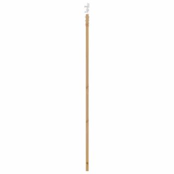 Schiebetür Natürlich und Weiß 86 x 211 cm Massives Kiefernholz