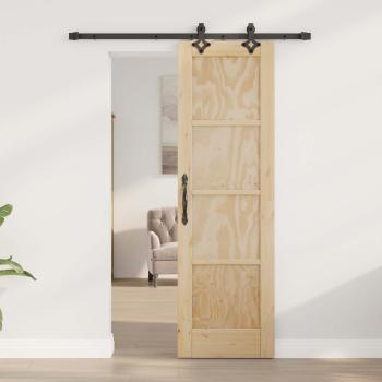 Schiebetür ORKDAL 61 x 198,5 cm Massives Kiefernholz Natur