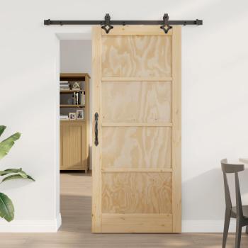 ARDEBO.de - Schiebetür ORKDAL 86 x 198,5 cm Massives Kiefernholz Natur