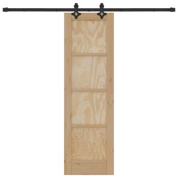 Schiebetür ORKDAL 61 x 198,5 cm Massives Kiefernholz Natur