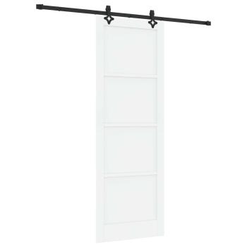 Schiebetür ORKDAL Weiß 83 x 232 cm Massives Kiefernholz