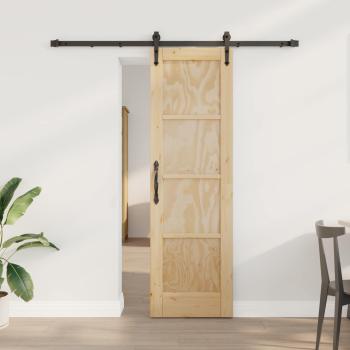 ARDEBO.de - Schiebetür ORKDAL 61 x 198,5 cm Massives Kiefernholz
