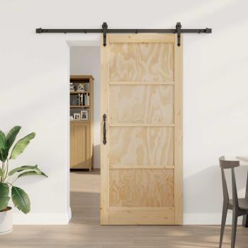 ARDEBO.de - Schiebetür ORKDAL 86 x 198,5 cm Massives Kiefernholz