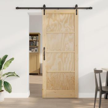 ARDEBO.de - Schiebetür ORKDAL 86 x 211 cm Massives Kiefernholz