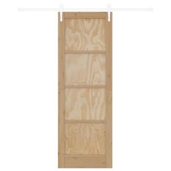 Schiebetür ORKDAL 73,5 x 211 cm Massives Kiefernholz