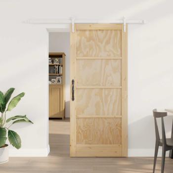 ARDEBO.de - Schiebetür ORKDAL 86 x 198,5 cm Massives Kiefernholz