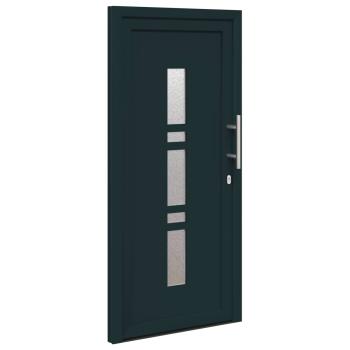 Vordertür 98 x 208 cm PVC Anthrazit