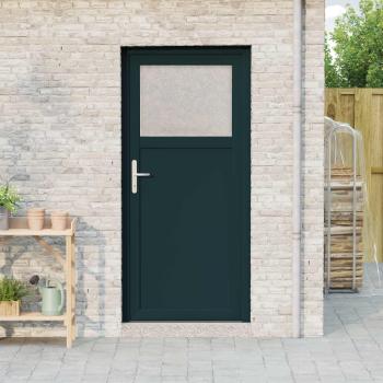 ARDEBO.de - Seiteneingangstür 98 x 198 cm PVC Anthrazit