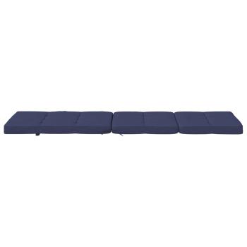 Kissen für draußen 2 Stk. Stoff Marineblau 180 x 55 x 7 cm