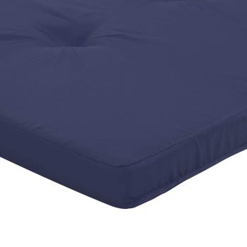 Kissen für draußen 2 Stk. Stoff Marineblau 180 x 55 x 7 cm