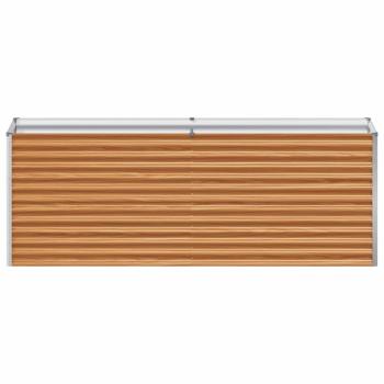 Hochbeet Hellbraun 195 x 50 x 68 cm Verzinkter Stahl
