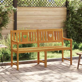 ARDEBO.de - Bank Outdoor Natur 150 x 55,5 x 90 cm Massivholz Akazie
