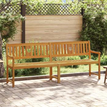 ARDEBO.de - Bank Outdoor Natur 220 x 55,5 x 90 cm Massivholz Akazie