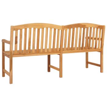Handgefertigte Rosenbank 150 x 60 x 90 cm Massivholz Teak Natur