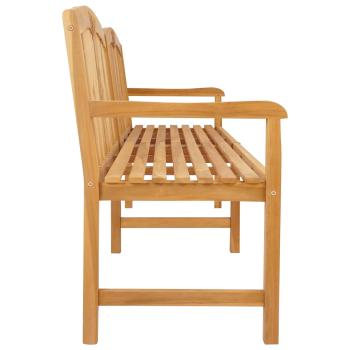 Handgefertigte Rosenbank 228 x 60 x 90 cm Massivholz Teak Natur