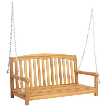 Schaukelbank Rose 114 x 61 x 61,5 cm Massivholz Teak Natur
