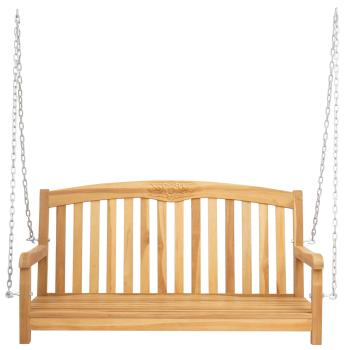 Schaukelbank Rose 114 x 61 x 61,5 cm Massivholz Teak Natur