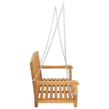Schaukelbank Rose 114 x 61 x 61,5 cm Massivholz Teak Natur