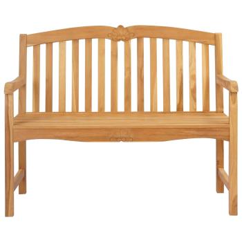 Handgeschnitzte Bank mit Muschel-Design 114 x 60 x 95 cm