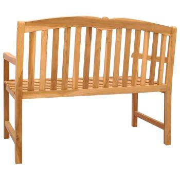 Handgeschnitzte Bank mit Muschel-Design 114 x 60 x 95 cm