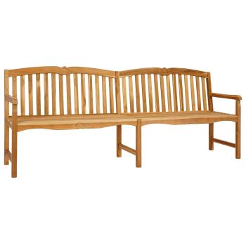 Handgeschnitzte Muschel-Bank 228 x 61 x 94,5 cm Massivholz Teak