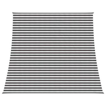 ARDEBO.de - Sonnensegel 4 / 5 x 4 m HDPE Rechteckig Anthrazit und Weiß
