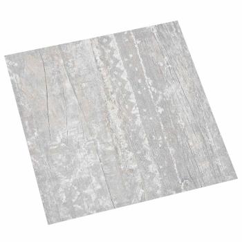 ARDEBO.de - Selbstklebende Bodenplanken Grau 30,5 x 30,5 cm 20 stk. PVC