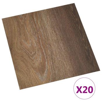 Selbstklebende Bodenplanken Braun 30,5 x 30,5 cm 20 Stk. PVC