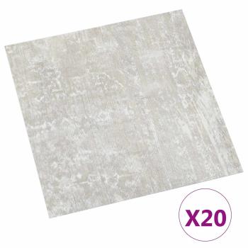 Selbstklebende Bodenplanken Hellgrau 30,5 x 30,5 cm 20 stk. PVC