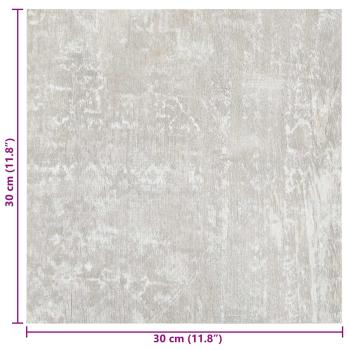 Selbstklebende Bodenplanken Hellgrau 30,5 x 30,5 cm 20 stk. PVC